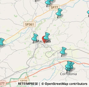 Mappa Corso Fratelli Cairoli, 62100 Macerata MC, Italia (6.07692)