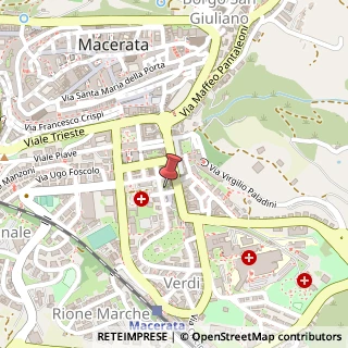 Mappa Via Raffaele Merelli, 10, 62100 Macerata, Macerata (Marche)