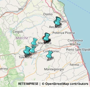 Mappa Corso Fratelli Cairoli, 62100 Macerata MC, Italia (9.20105)