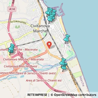 Mappa Via Martiri di Belfiore, 62012 Civitanova Marche MC, Italia (1.31)
