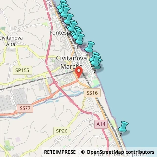 Mappa Via Martiri di Belfiore, 62012 Civitanova Marche MC, Italia (2.30533)