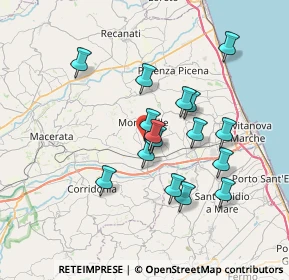 Mappa Morrovalle, 62010 Morrovalle MC, Italia (6.43313)