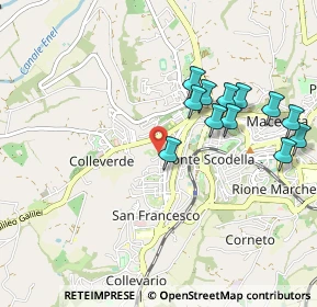 Mappa Via Rosato Rosati, 62100 Macerata MC, Italia (1.00917)
