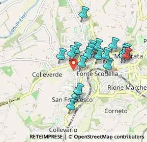 Mappa Via Rosato Rosati, 62100 Macerata MC, Italia (0.8305)