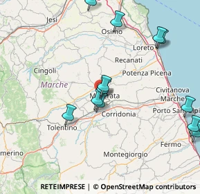 Mappa Via Rosato Rosati, 62100 Macerata MC, Italia (17.92833)