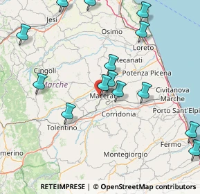 Mappa Via Rosato Rosati, 62100 Macerata MC, Italia (19.10143)