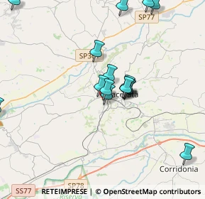 Mappa Via Rosato Rosati, 62100 Macerata MC, Italia (3.875)