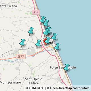 Mappa Via Generale Enrico Cialdini, 62012 Civitanova Marche MC, Italia (2.81333)
