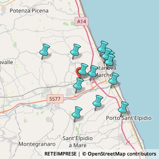 Mappa SP Maceratese, 62012 Santa , 62012 Santa (3.22846)