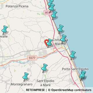 Mappa SP Maceratese, 62012 Santa , 62012 Santa (5.93583)