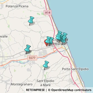 Mappa SP Maceratese, 62012 Santa , 62012 Santa (2.90545)