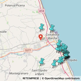 Mappa SP Maceratese, 62012 Santa , 62012 Santa (5.7105)