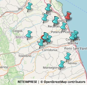 Mappa Via S. G. Bosco, 62100 Macerata MC, Italia (15.94895)