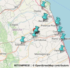 Mappa Via San Giovanni Bosco, 62100 Macerata MC, Italia (14.71154)