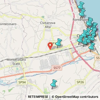 Mappa Strada Prov.le Maceratese, 62012 Civitanova Marche MC, Italia (3.43941)
