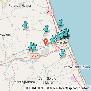 Mappa Strada Prov.le Maceratese, 62012 Civitanova Marche MC, Italia (3.408)