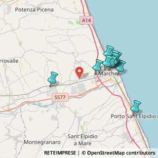 Mappa Strada Prov.le Maceratese, 62012 Civitanova Marche MC, Italia (3.91727)