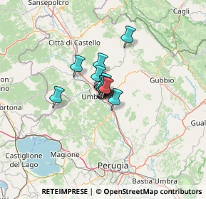 Mappa Via 1ᵒ Maggio, 06019 Umbertide PG, Italia (5.28385)