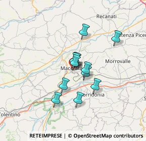 Mappa Via Ireneo Aleandri, 62100 Macerata MC, Italia (4.62167)