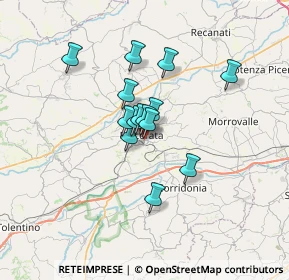 Mappa Via Ireneo Aleandri, 62100 Macerata MC, Italia (4.65857)