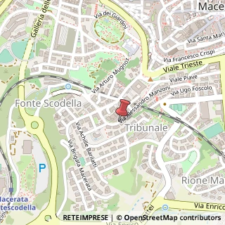Mappa Via Alessandro Manzoni,  58, 62100 Macerata, Macerata (Marche)