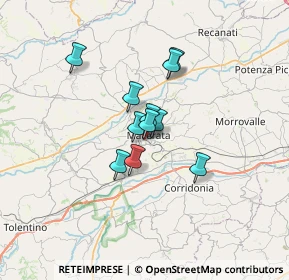 Mappa Via Silvio Pellico, 62100 Macerata MC, Italia (4.46273)