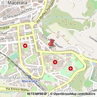 Mappa Via Antelmo Severini,  74, 62100 Macerata, Macerata (Marche)