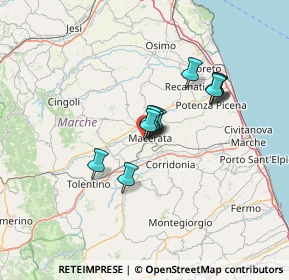 Mappa Via Cioci, 62100 Macerata MC, Italia (9.43167)