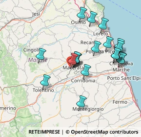 Mappa Via Cioci, 62100 Macerata MC, Italia (15.102)
