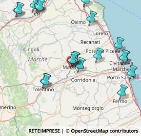 Mappa Via Cioci, 62100 Macerata MC, Italia (20.3665)