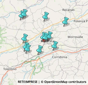 Mappa Via Cioci, 62100 Macerata MC, Italia (6.30917)