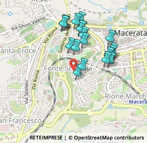 Mappa Via Salvatore Valerio, 62100 Macerata MC, Italia (0.436)