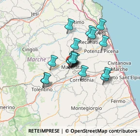 Mappa Via Salvatore Valerio, 62100 Macerata MC, Italia (9.67222)