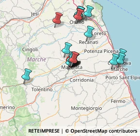 Mappa Via Salvatore Valerio, 62100 Macerata MC, Italia (11.845)