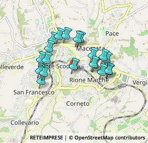 Mappa Via Mario Bata`, 62100 Macerata MC, Italia (0.7615)