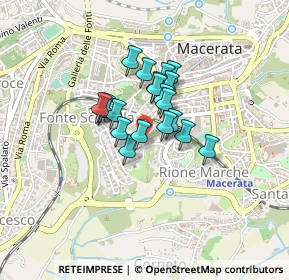 Mappa Via Mario Bata`, 62100 Macerata MC, Italia (0.2725)