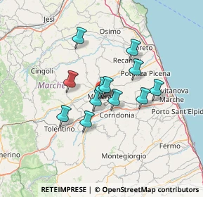 Mappa Via Mario Bata`, 62100 Macerata MC, Italia (10.24)