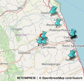 Mappa Via V. Alfieri, 62100 Macerata MC, Italia (18.56867)