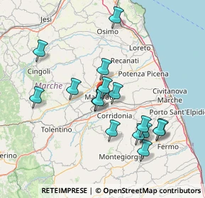 Mappa Via Vincenzo Pancalducci, 62100 Macerata MC, Italia (14.4325)