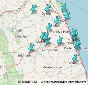 Mappa Via Vincenzo Pancalducci, 62100 Macerata MC, Italia (16.40235)