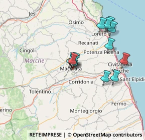 Mappa Via Vincenzo Pancalducci, 62100 Macerata MC, Italia (13.6675)