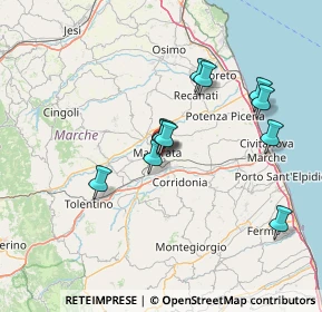 Mappa Via Vincenzo Pancalducci, 62100 Macerata MC, Italia (12.79545)