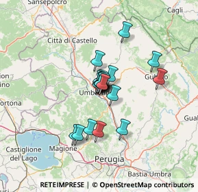 Mappa Via Tiberina 3 Bis, 06019 Umbertide PG, Italia (8.1985)