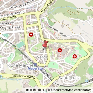 Mappa Via Giuseppe Verdi, 10, 62100 Macerata, Macerata (Marche)