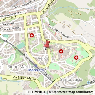 Mappa Via Giuseppe Verdi, 27, 62100 Macerata, Macerata (Marche)