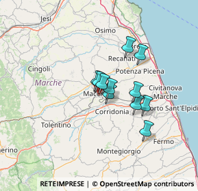 Mappa Via F.lli Pianesi, 62100 Macerata MC, Italia (9.16182)