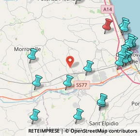 Mappa 62010 Montecosaro MC, Italia (5.8925)