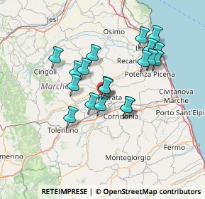 Mappa Via Roma, 62100 Macerata MC, Italia (12.24684)