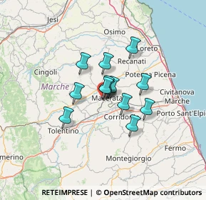 Mappa Via Roma, 62100 Macerata MC, Italia (8.38231)