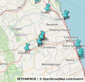 Mappa Via Cincinelli, 62100 Macerata MC, Italia (17.75083)